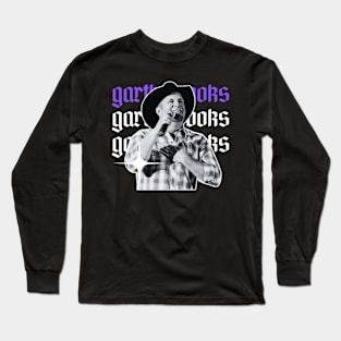 Garth brooks x 90s retro Long Sleeve T-Shirt